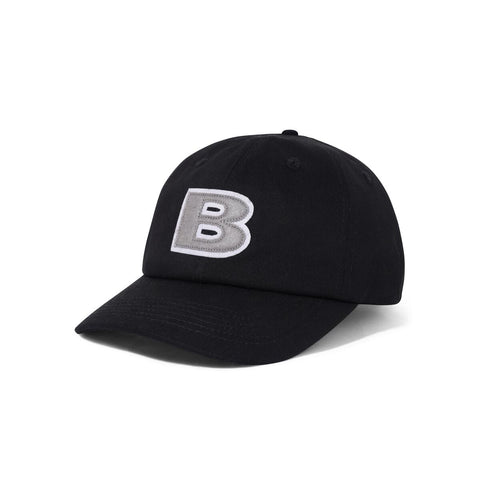 Buttergoods B logo 6 panel cap black