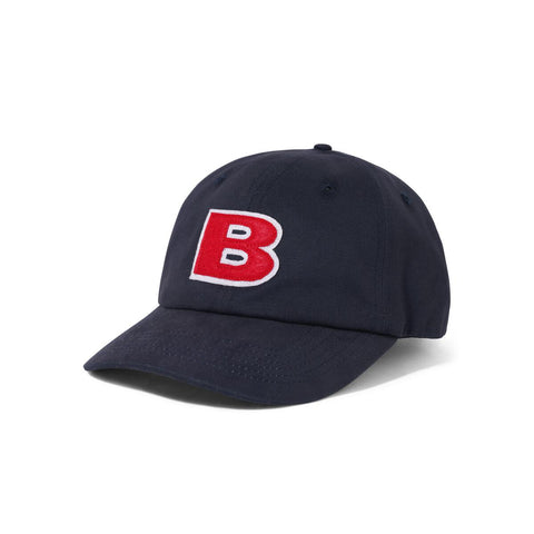 Buttergoods B logo 6 panel cap Navy