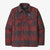 Patagonia  Insulated Organic Cotton Fjord Flannel Shirt live oak/sequoia red