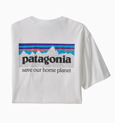 Patagonia P-6 Mission Organic t-shirt white