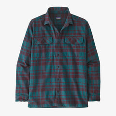 Patagonia Fjord flannel cotton L/S  shirt Belay blue