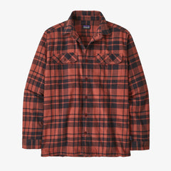 Patagonia Fjord flannel cotton L/S  shirt Ice Caps: Burl Red