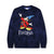 Buttergoods /Disney Fantasia crewneck sweater Navy Tie dye