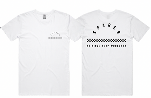 Spares store original shop wreckers t-shirt white/black