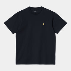 Carhartt chase s/s t-shirt Dark navy/gold