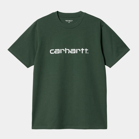 Carhartt script t-shirt Treehouse/white